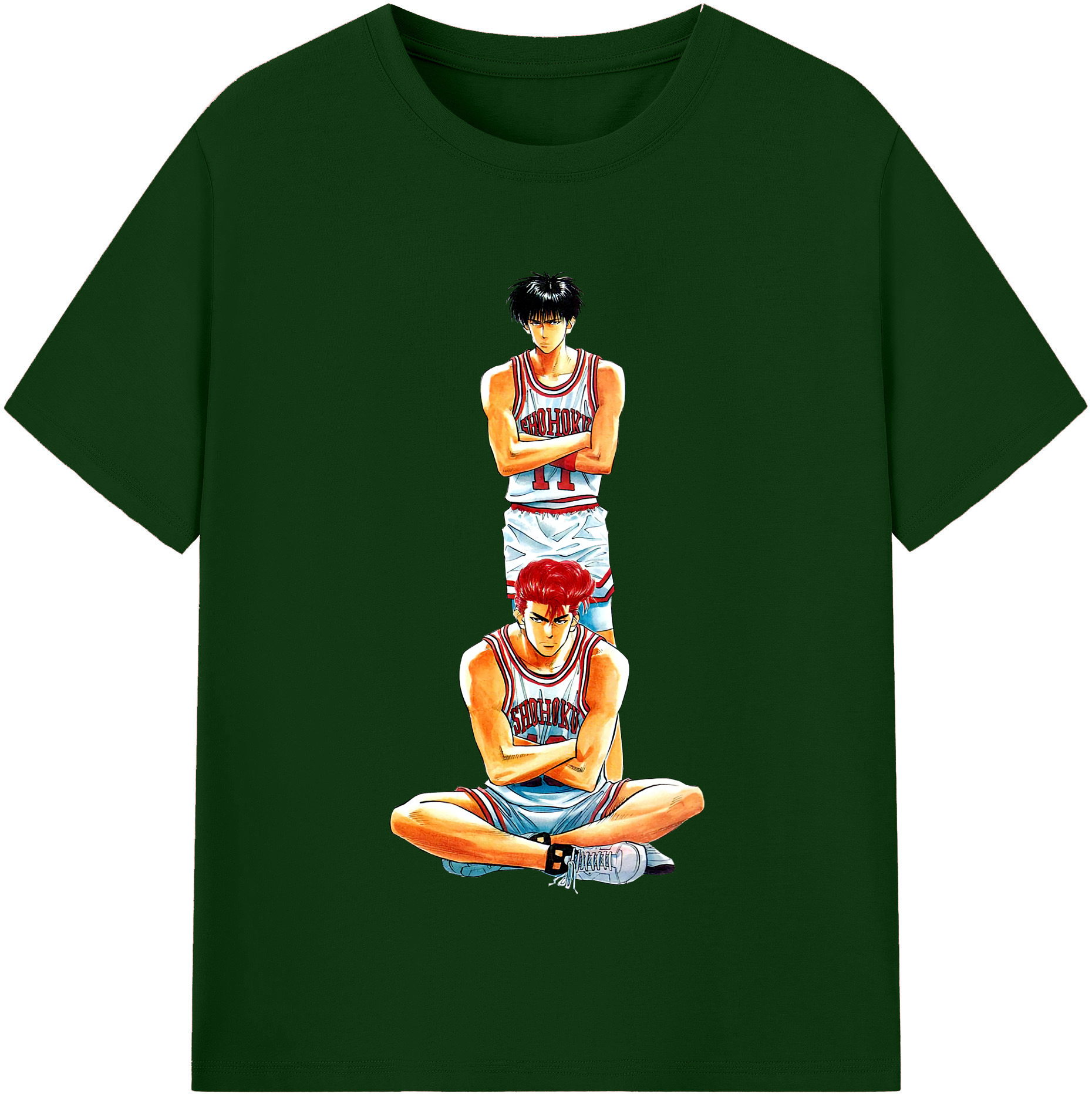 SLAM DUNK／スラムダンク 綿100％半袖Tシャツ（フロントプリント）
